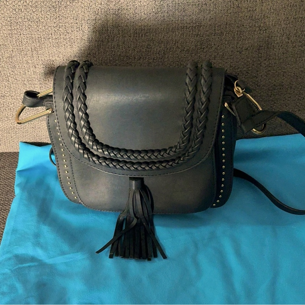 Unbranded black crossbody with front tassel